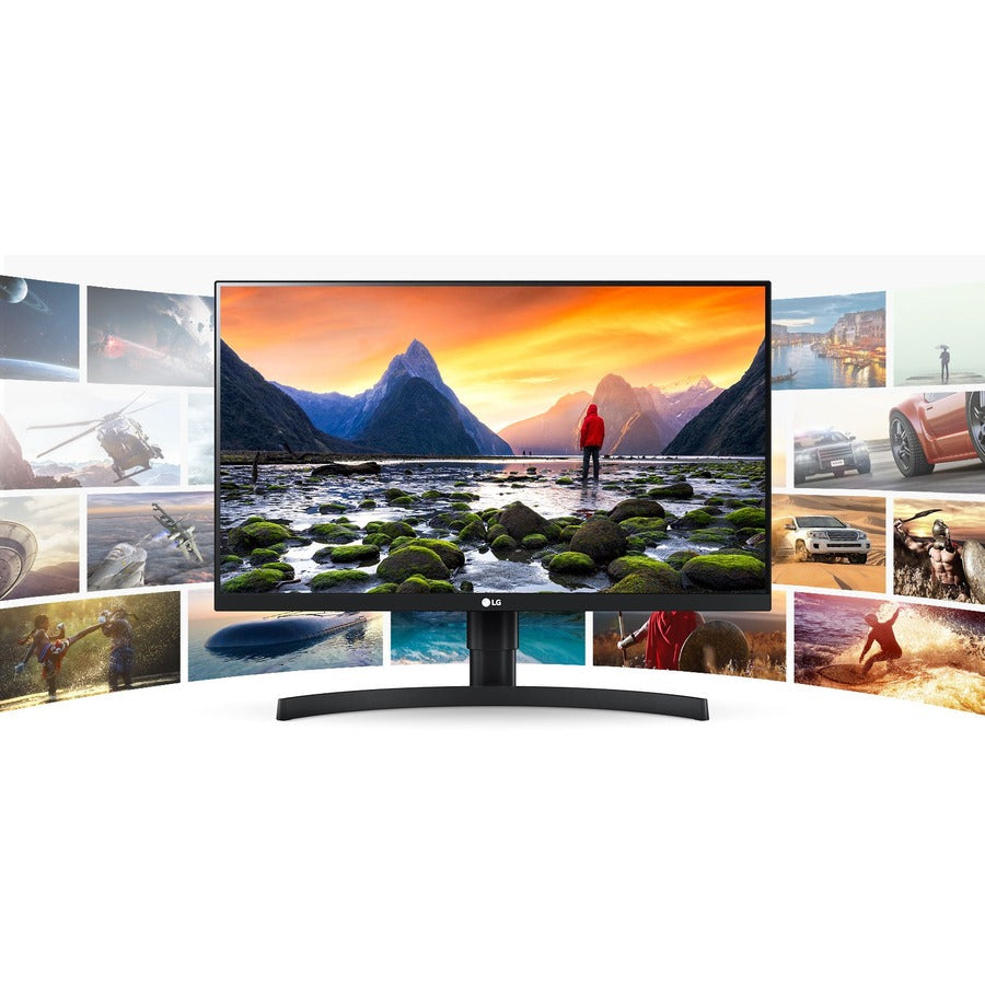 Lg Ultrawide 27Bn85Un-B 27" 4K Uhd Curved Screen Led Gaming Lcd Monitor - 16:9 - Textured Black