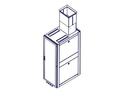 Liebert Exhaust Chimney 18 to 32"H - Rack chimney"