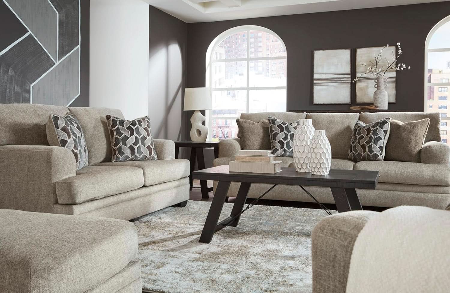 Light Brown Queen Convertible Sofa Sleeper MemoryFoam