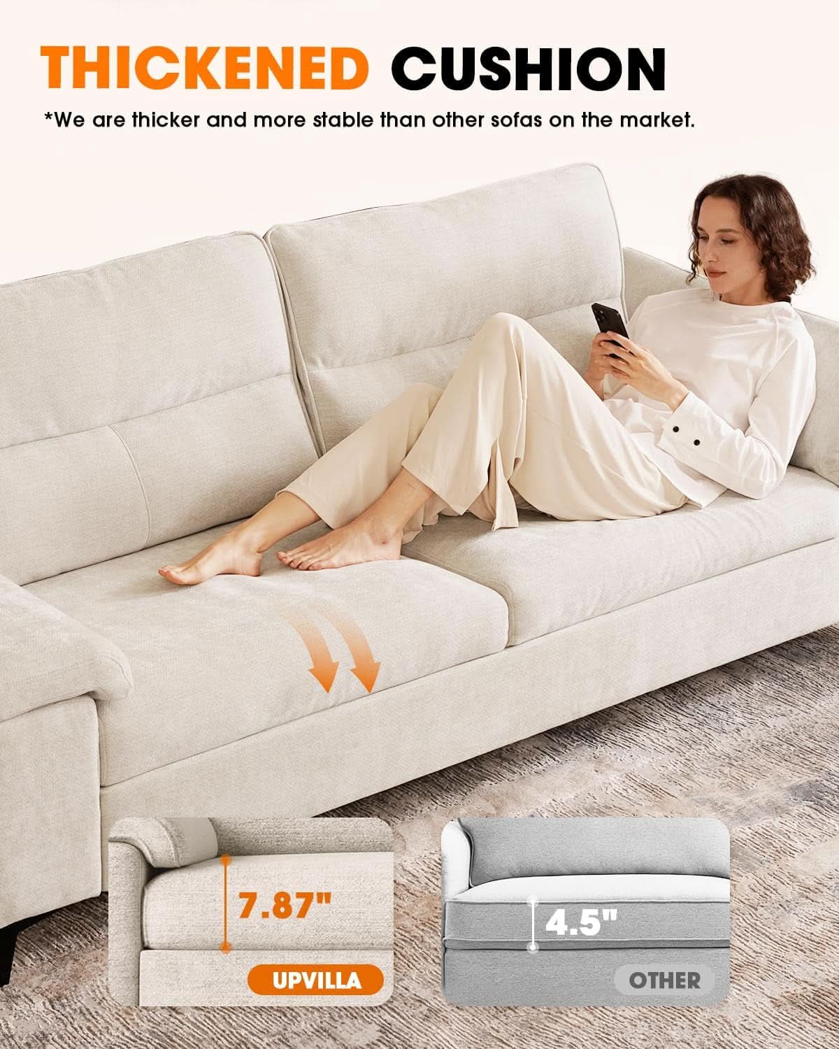 Light Gray Loveseat With Removable Cover And Armrests