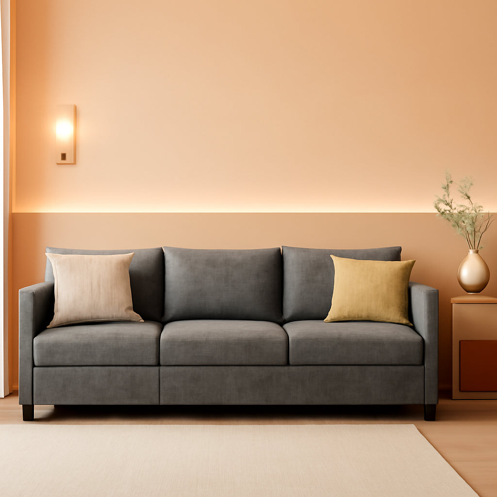 Light Gray Modular Sectional Sofa With Storage And Reversible Chaise