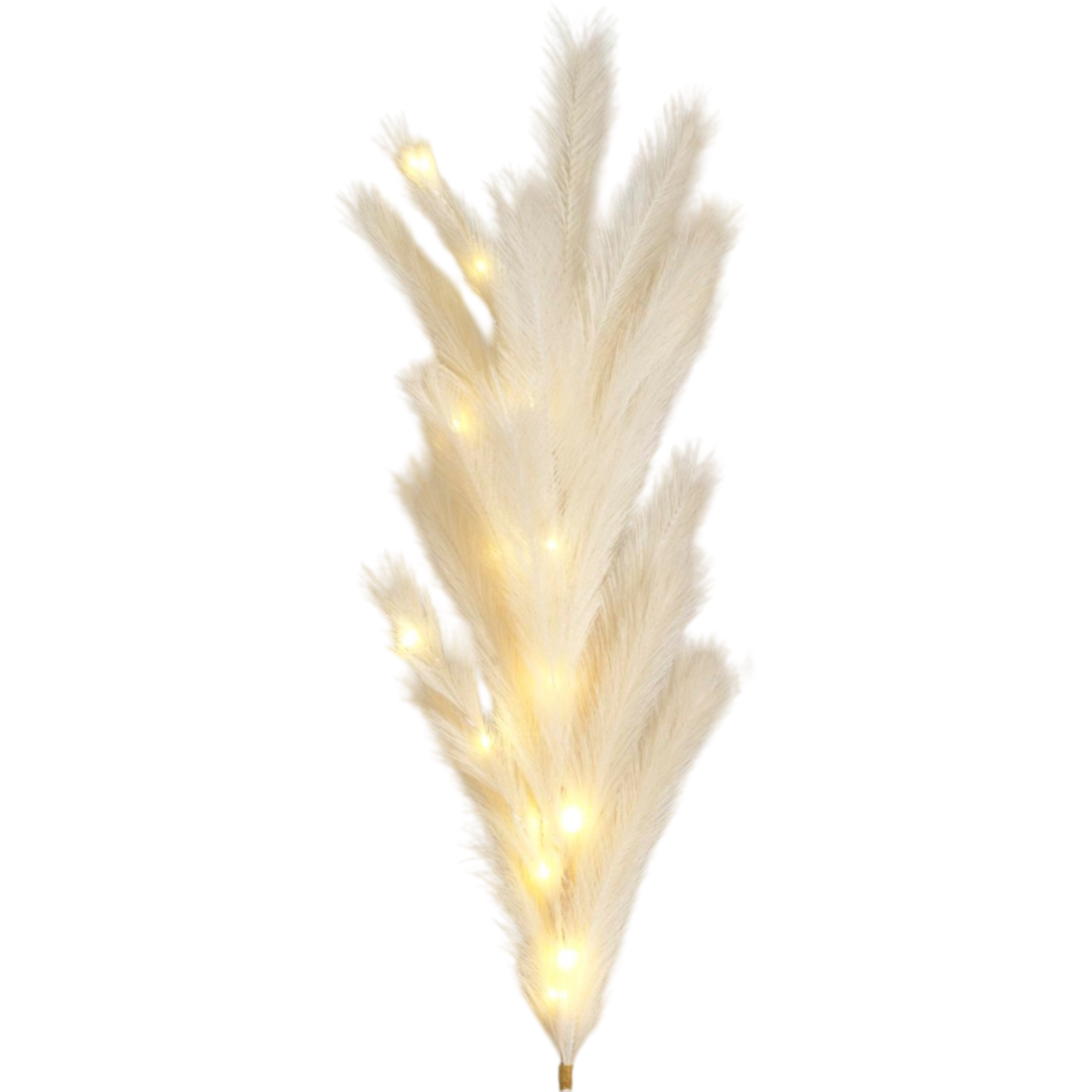 Lighted Faux Pampas Grass Branch -