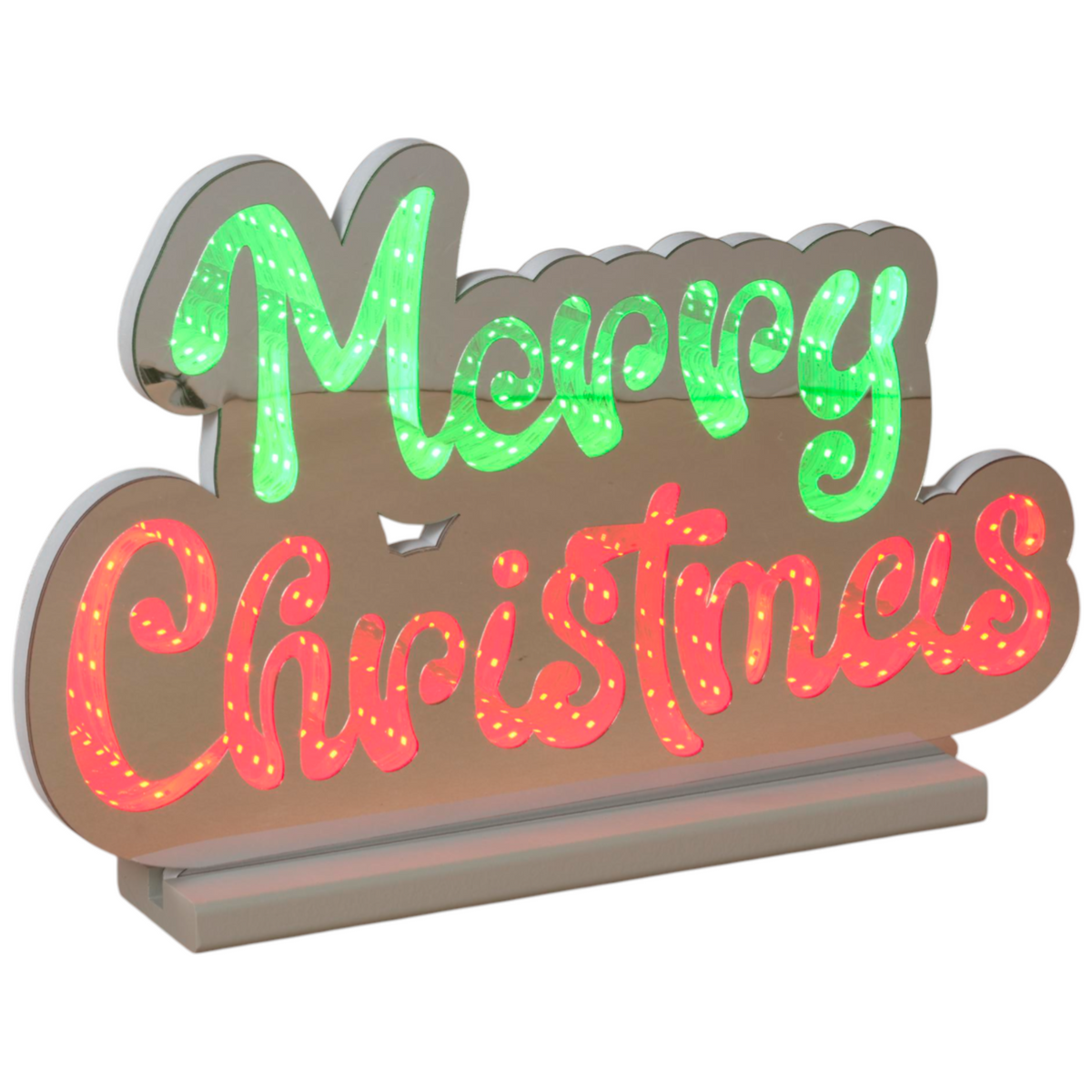 Lighted Infinity Mirror - Merry Christmas