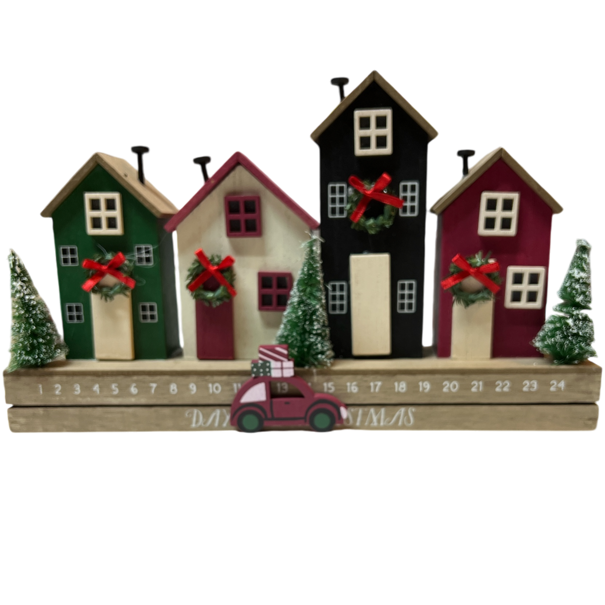 Lighted Row House Countdown Calendar
