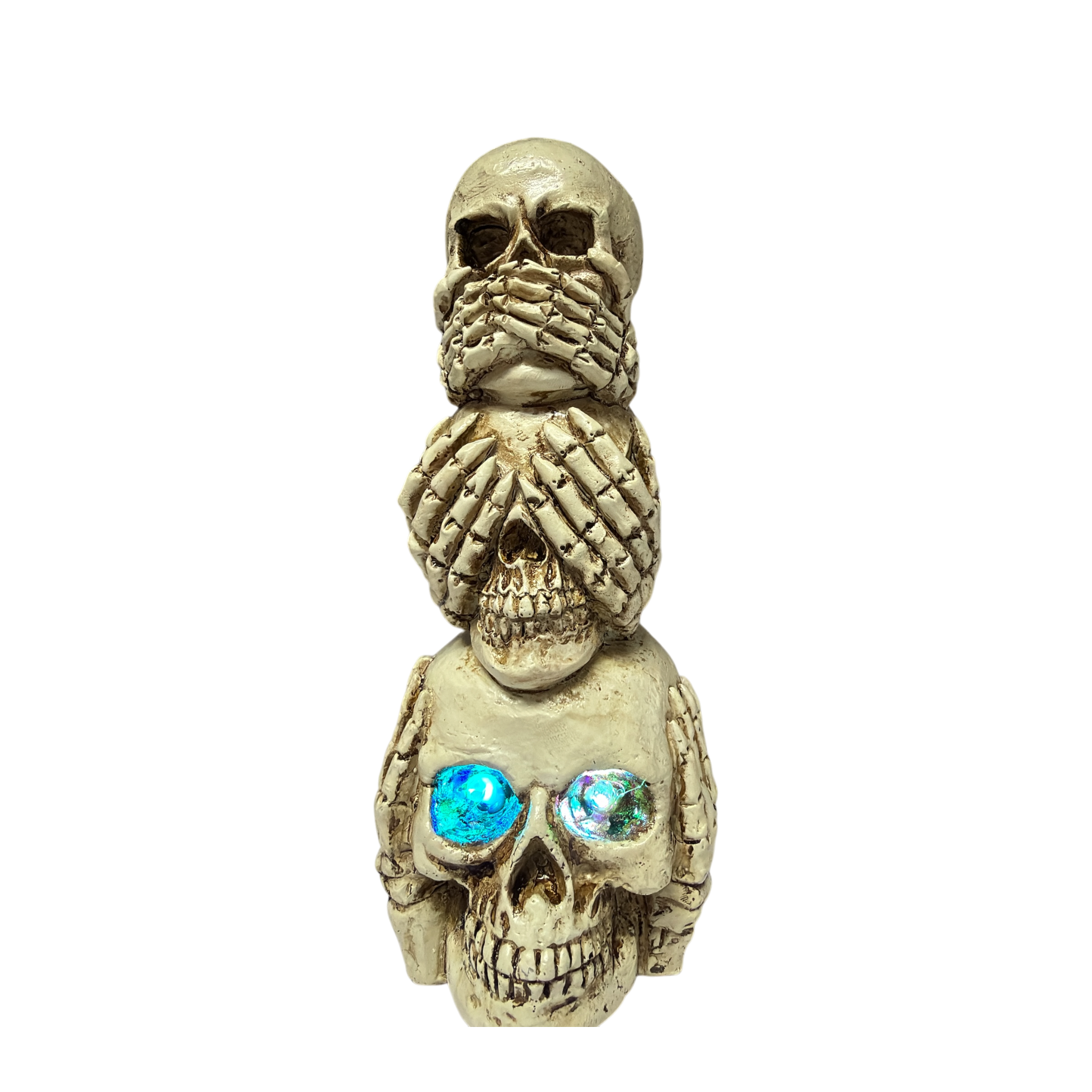 Lighted Stacking Skull Figurine