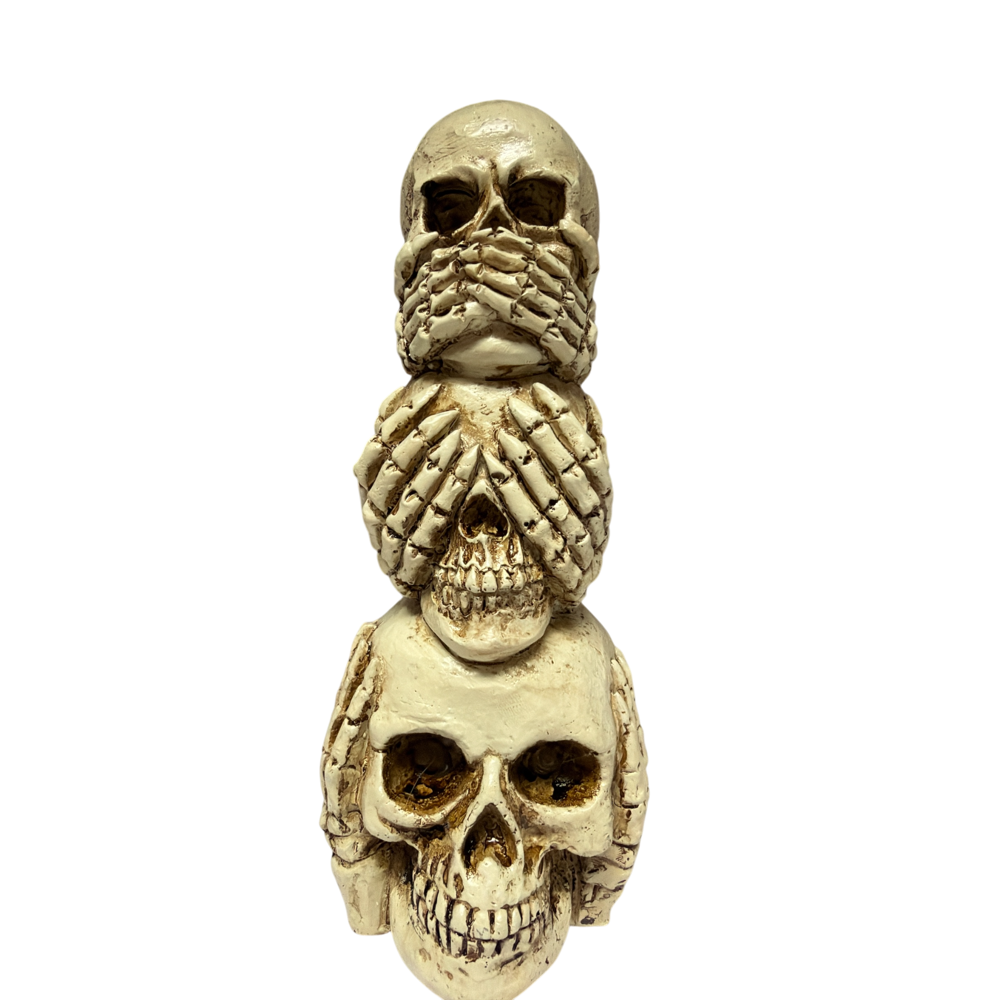 Lighted Stacking Skull Figurine
