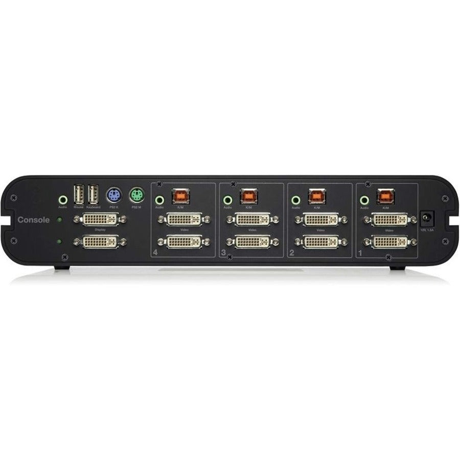 Linksys F1DN104E-3 - Advanced Secure Dual-Head DVI-I KVM Switch; 4-Port, PP3.0