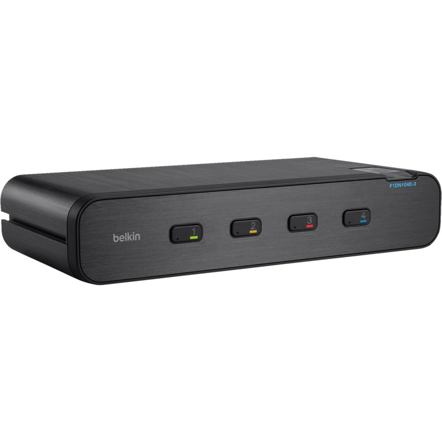 Linksys F1DN104E-3 - Advanced Secure Dual-Head DVI-I KVM Switch; 4-Port, PP3.0