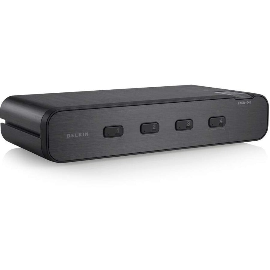 Linksys F1DN104E-3 - Advanced Secure Dual-Head DVI-I KVM Switch; 4-Port, PP3.0