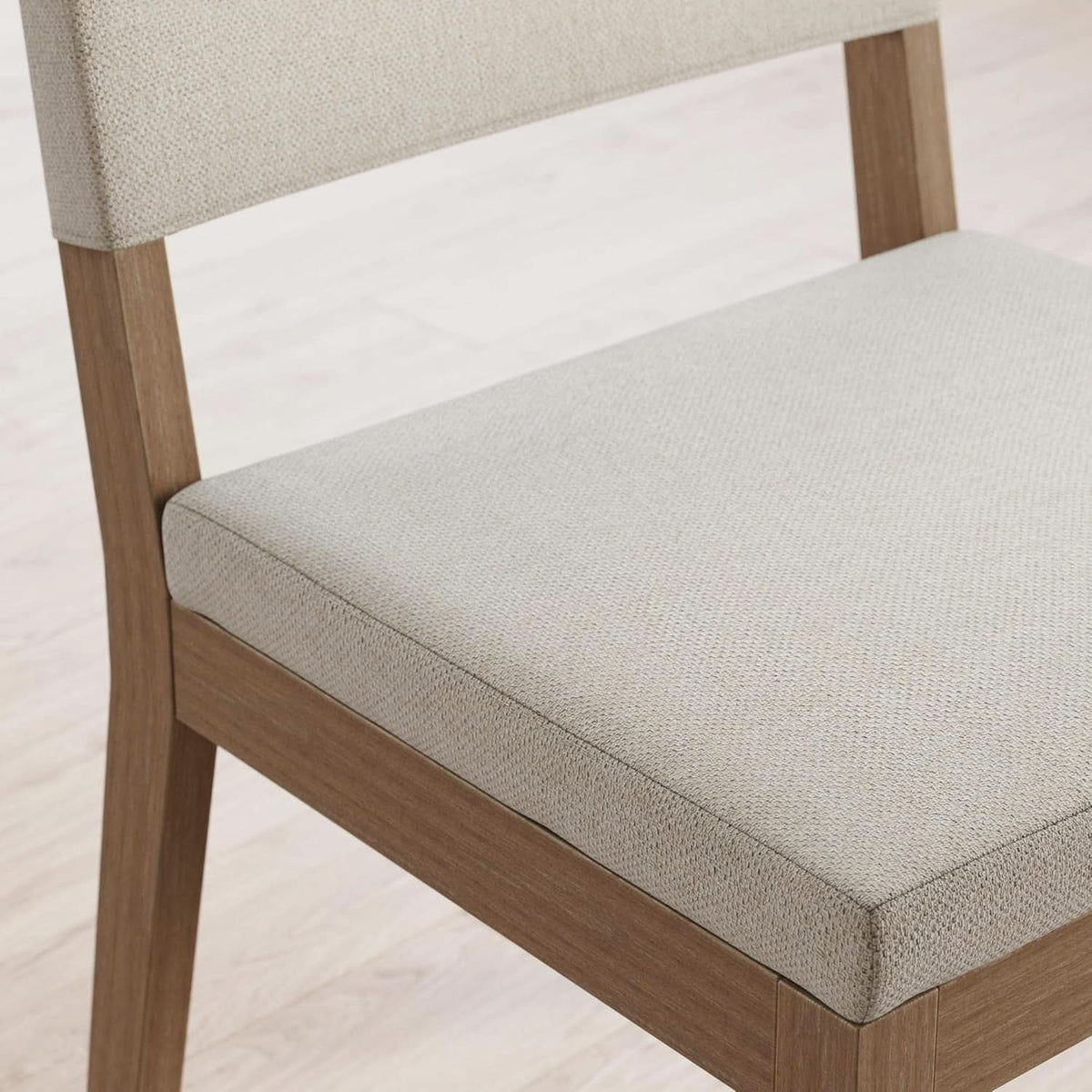 Linus Upholstered Dining Chair With Rubberwood Legs