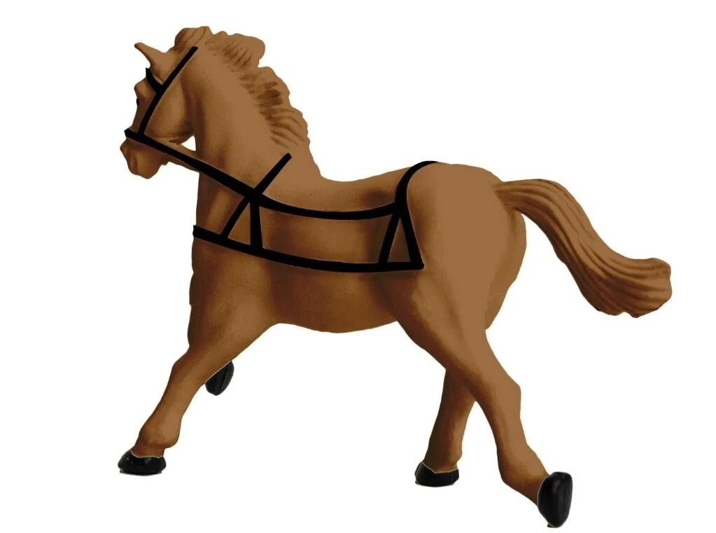 Lionel O-Scale Painted Horses Set (4-Piece Collection)