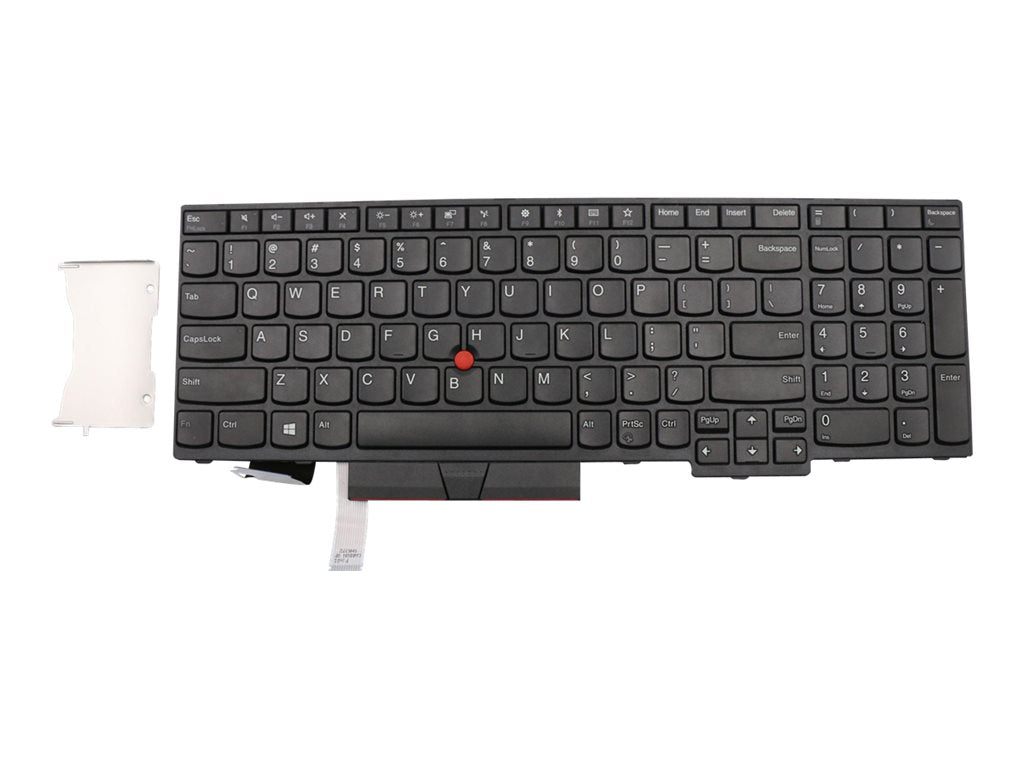 Lite-On - Notebook replacement keyboard - with ClickPad, Trackpoint - QWERTY - US - black - FRU - for ThinkPad E580;