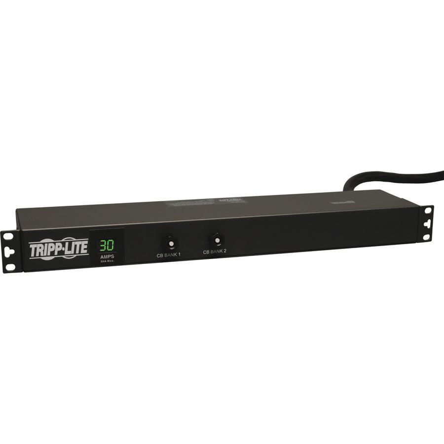 Local Metered PDU - Tripp Lite 2.9kW Single-Phase 1U Power Distribution Unit | PDUMH30
