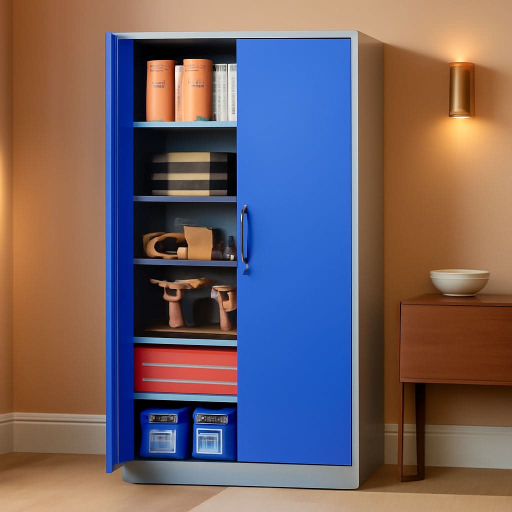 Lockable 71 Inch Metal Garage Storage Cabinet For Home Office