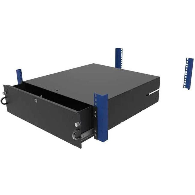 Lockable Rackmount Drawers - 2U-4U 18" Server Rack Storage | Tecisoft 160-5031
