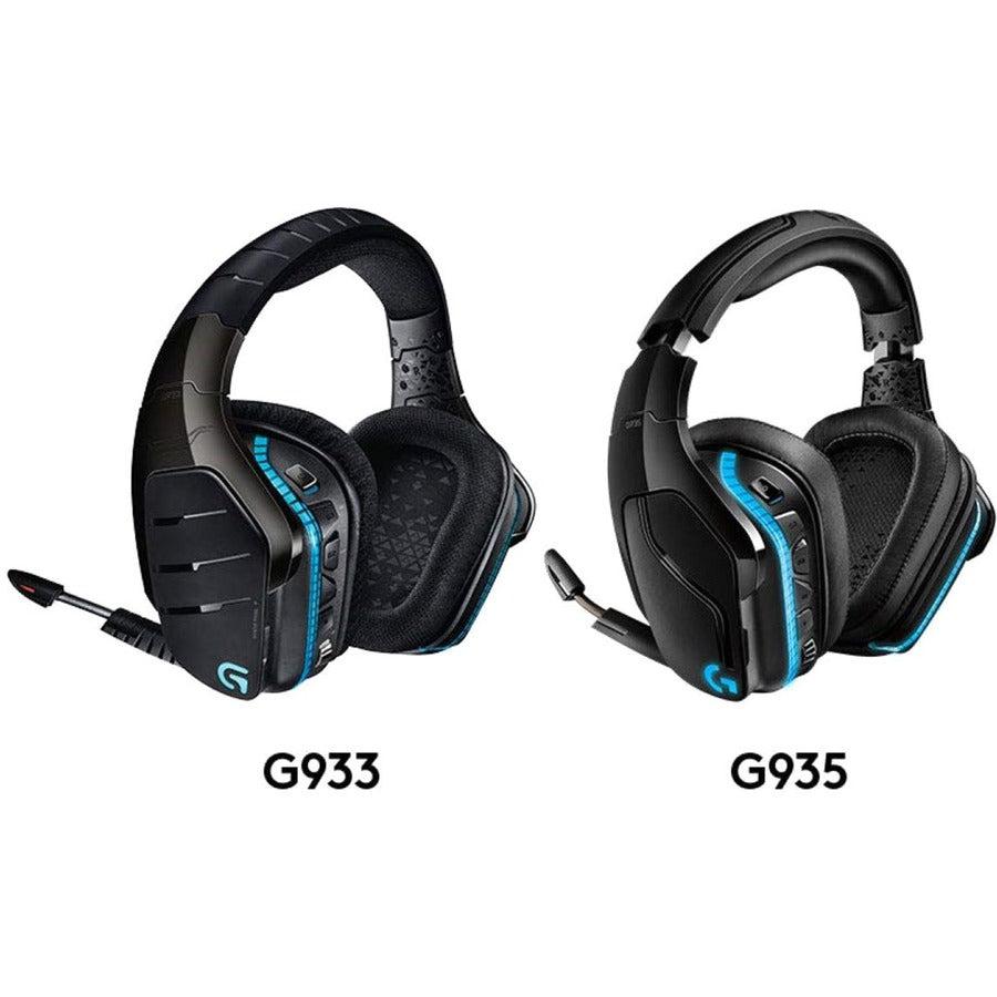 Logitech 981-000742 G Series G935 Wireless 7.1 Surround Sound LIGHTSYNC Gaming Headset