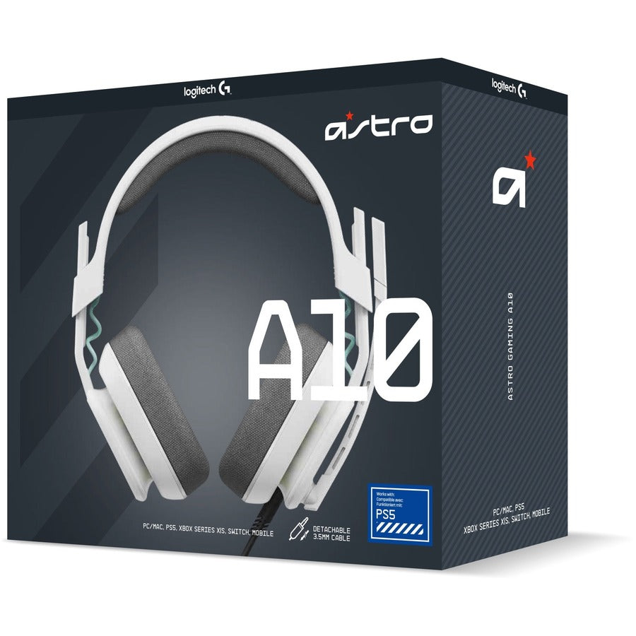 Logitech A10 G2 Game Headset 939-002062 - PlayStation Stereo Gaming Headphones White | TechSoft