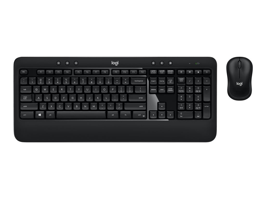 Logitech Advanced Combo - Keyboard and mouse set - backlit - wireless