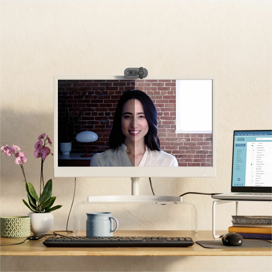 Logitech BRIO 100 Webcam - 2 Megapixel - 30 fps - Graphite - USB Type A - 1920 x 1080