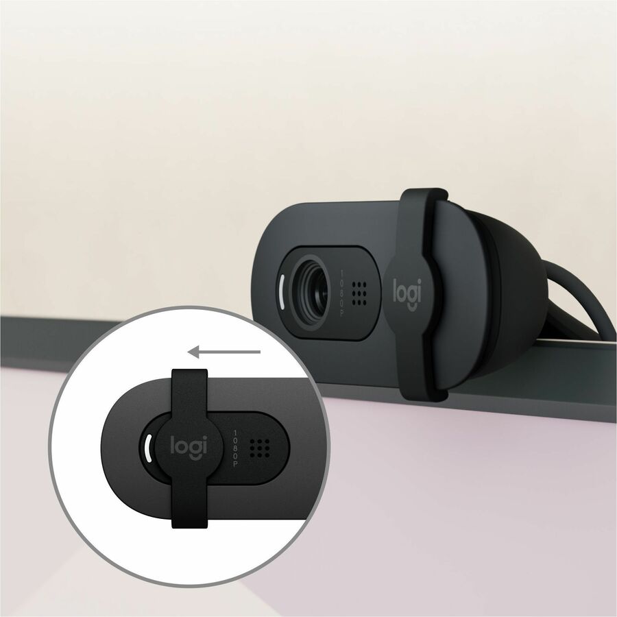 Logitech BRIO 100 Webcam - 2 Megapixel - 30 fps - Graphite - USB Type A - 1920 x 1080