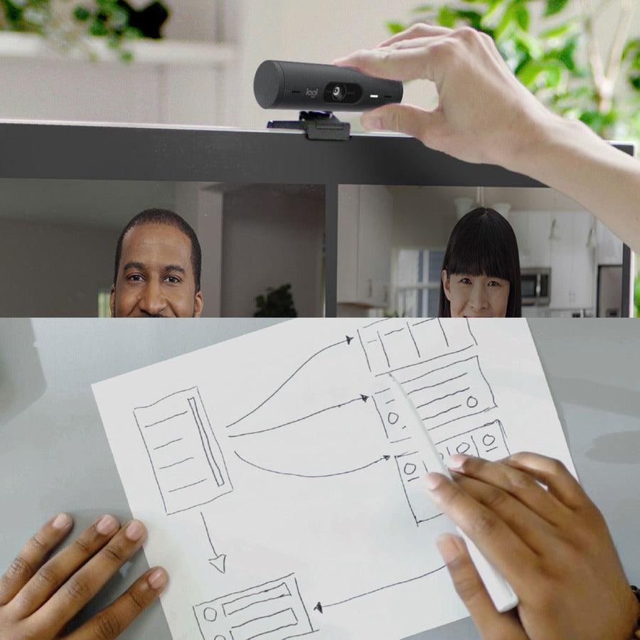 Logitech BRIO 500 Webcam - 4 Megapixel - 60 fps - Graphite - USB Type C