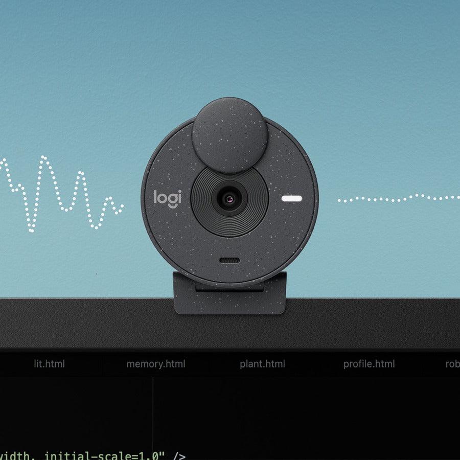 Logitech BRIO Webcam - 2 Megapixel - 30 fps - Graphite - USB Type C - Retail