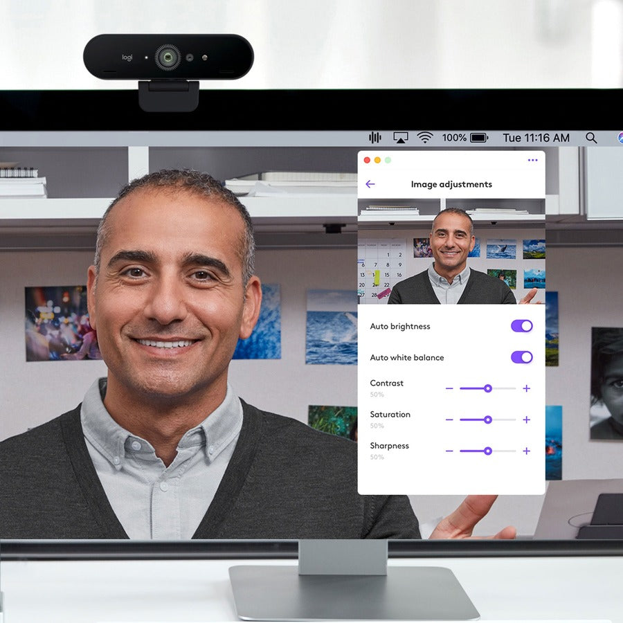 Logitech Brio Webcam 90 fps- USB Type A 960-001390