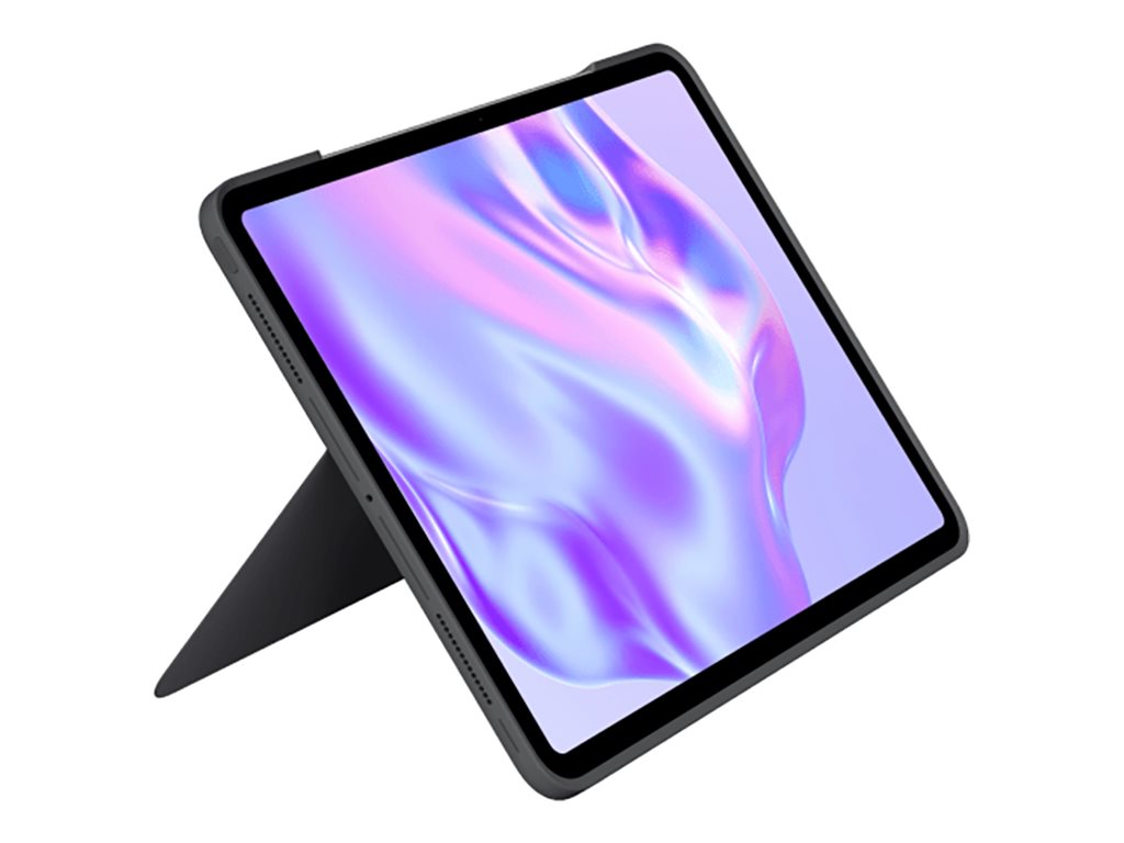 Logitech Combo Touch - Keyboard and folio case - with trackpad - backlit - Apple Smart connector - QWERTY - US - graphite - for 920-012658