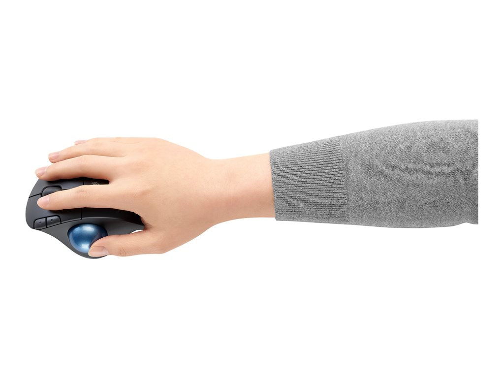 Logitech Ergo Series ERGO M575 - Trackball - optical - 5 buttons - wireless - Bluetooth, 2.4 GHz - USB wireless receiver
