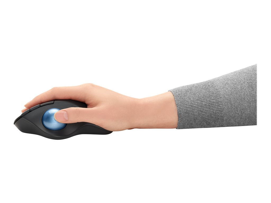 Logitech Ergo Series ERGO M575 - Trackball - optical - 5 buttons - wireless - Bluetooth, 2.4 GHz - USB wireless receiver
