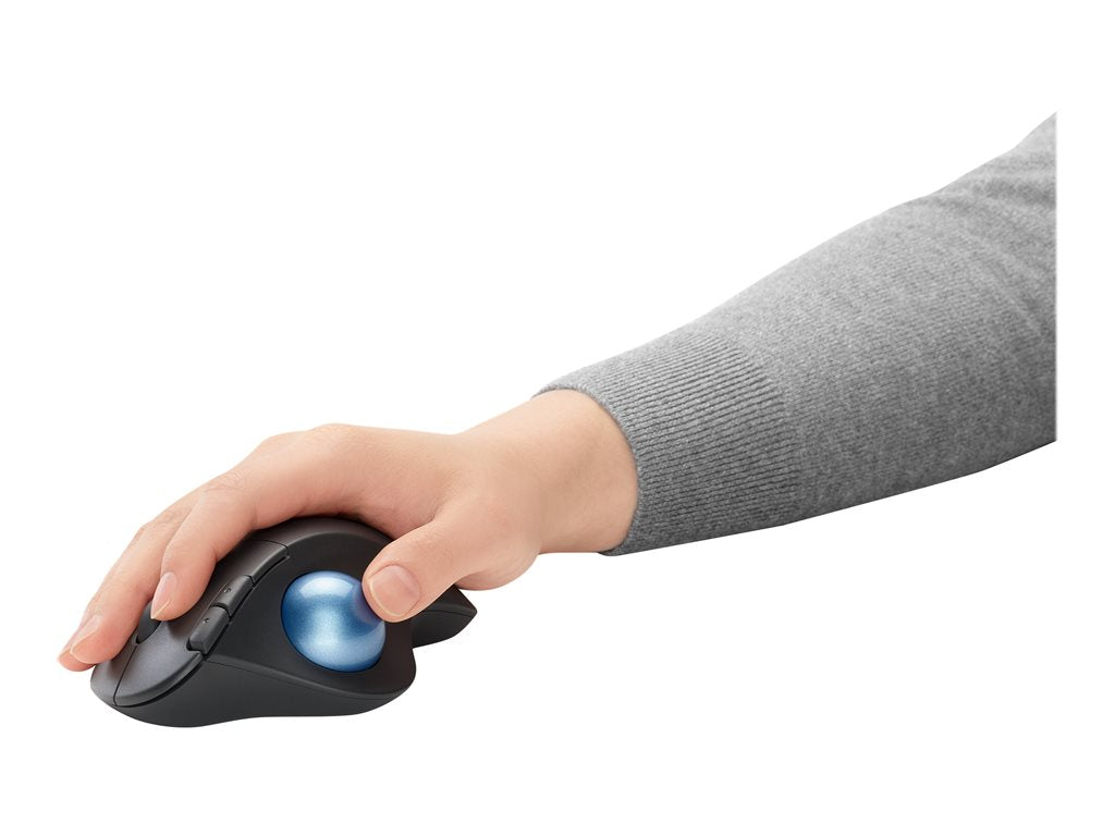 Logitech Ergo Series ERGO M575 - Trackball - optical - 5 buttons - wireless - Bluetooth, 2.4 GHz - USB wireless receiver