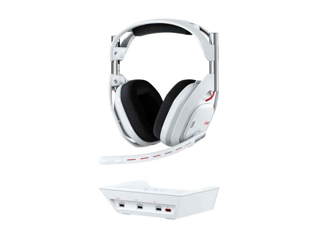 Logitech G Astro A50 - 5th generation - headset - full size - Bluetooth / LIGHTSPEED - wireless - white