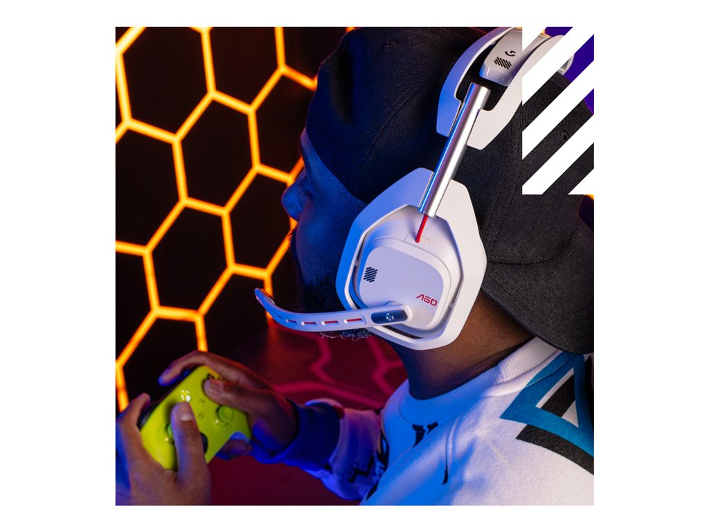 Logitech G Astro A50 - 5th generation - headset - full size - Bluetooth / LIGHTSPEED - wireless - white