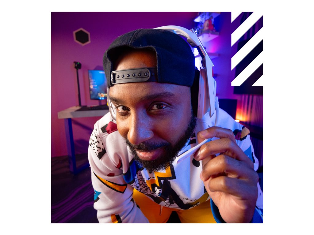 Logitech G Astro A50 - 5th generation - headset - full size - Bluetooth / LIGHTSPEED - wireless - white