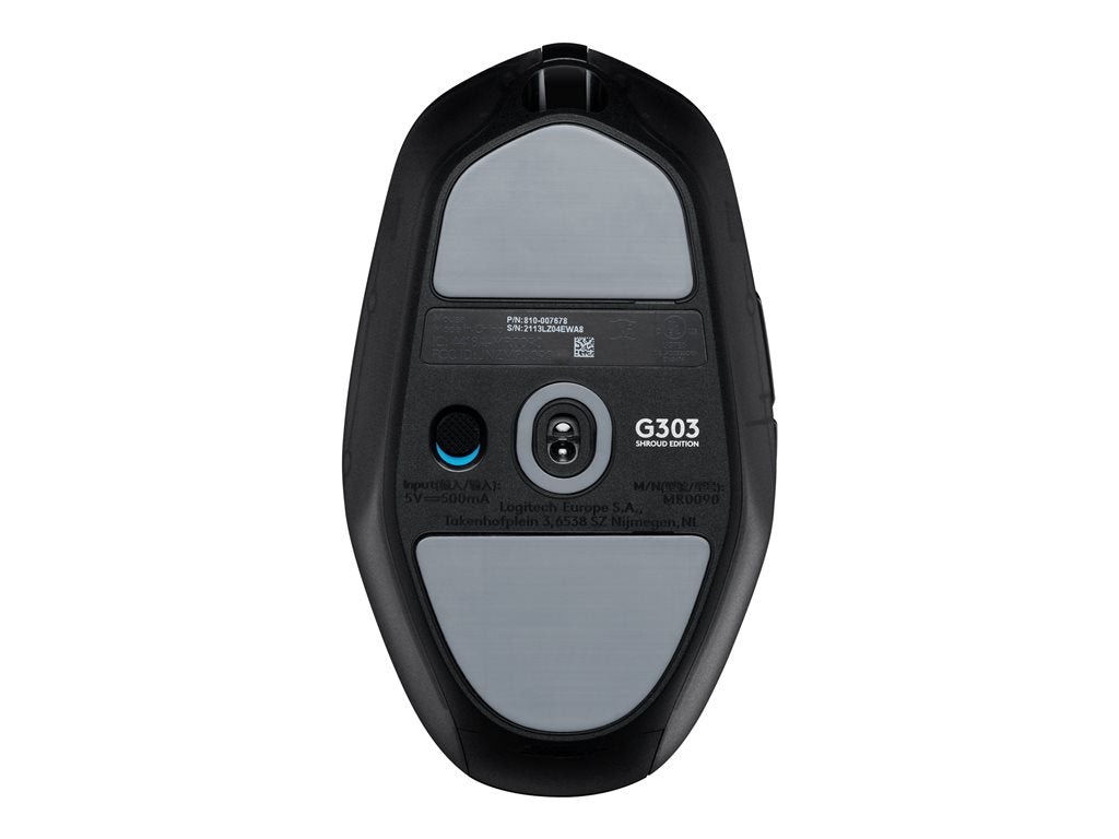 Logitech G G303 Shroud Edition - Mouse - optical - wireless, wired - USB, 2.4 GHz - USB Logitech LIGHTSPEED receiver