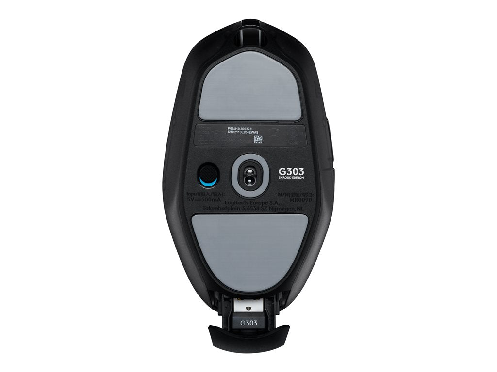 Logitech G G303 Shroud Edition - Mouse - optical - wireless, wired - USB, 2.4 GHz - USB Logitech LIGHTSPEED receiver