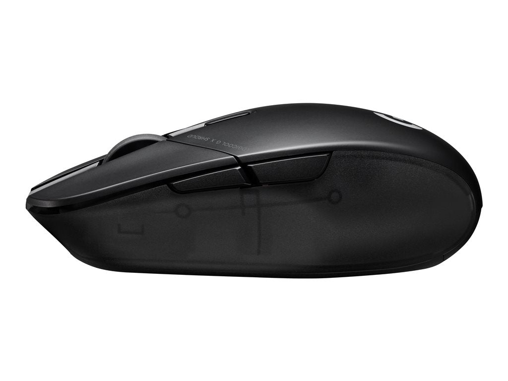 Logitech G G303 Shroud Edition - Mouse - optical - wireless, wired - USB, 2.4 GHz - USB Logitech LIGHTSPEED receiver