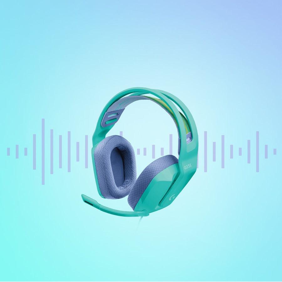 Logitech G G335 Headset Wired Head-Band Gaming Mint Colour
