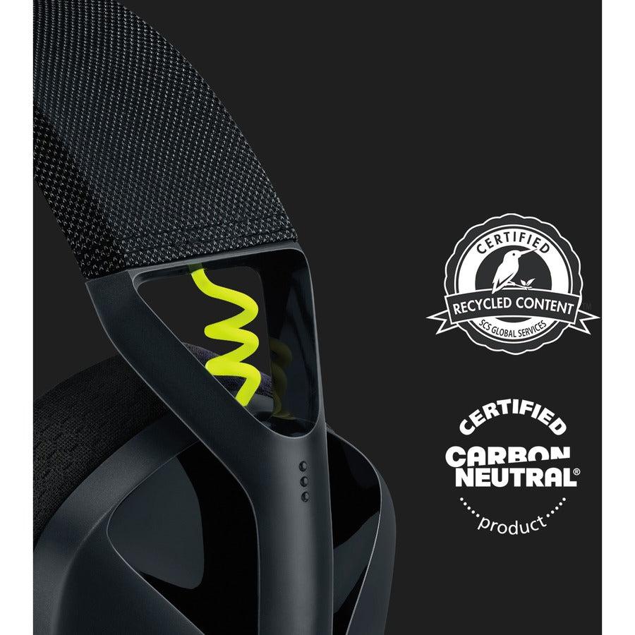 Logitech G G435 Headset Wireless Head-Band Gaming Bluetooth Black, Yellow