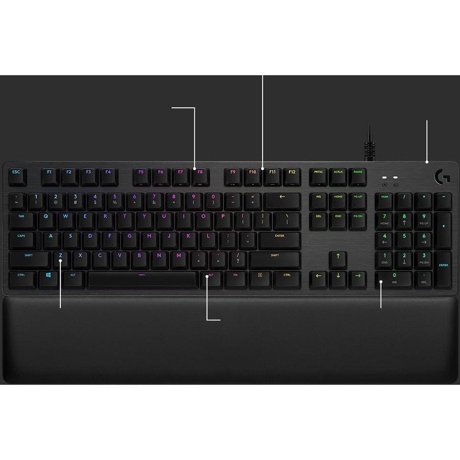 Logitech G G513 Carbon, Gx Red Keyboard Usb Qwerty English Black