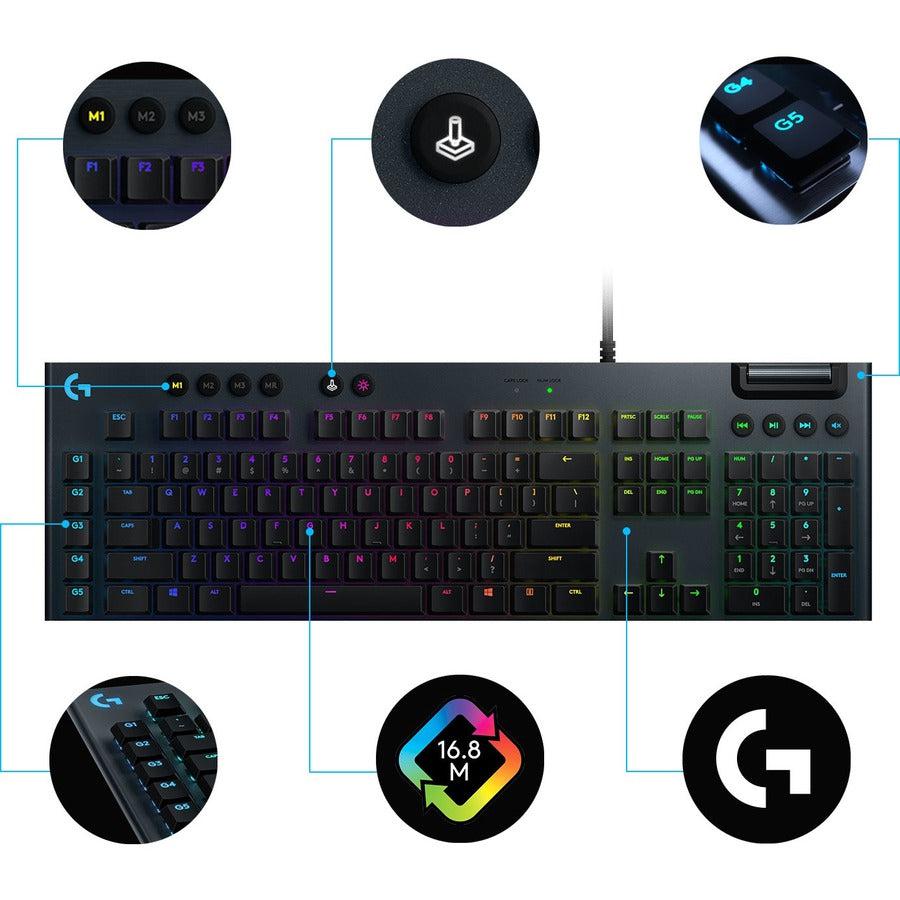Logitech G G815 - Gl Linear Keyboard Usb English Black