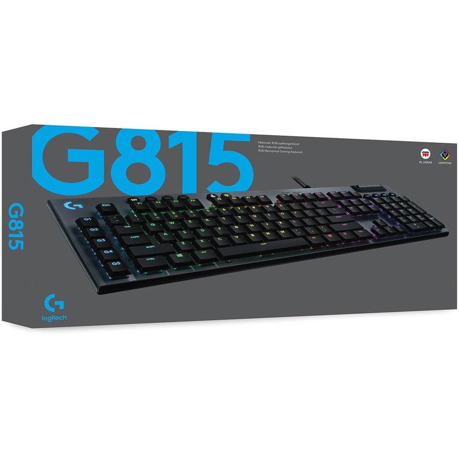 Logitech G G815 - Gl Linear Keyboard Usb English Black