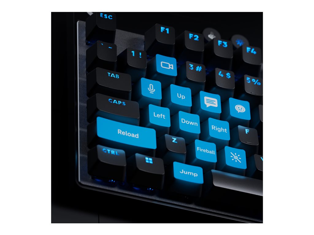 Logitech G PRO X RAPID - Keyboard - gaming - TKL - backlit - USB - QWERTY - English - key switch: Linear - pink