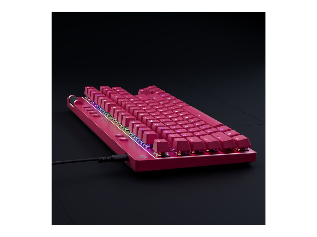 Logitech G PRO X RAPID - Keyboard - gaming - TKL - backlit - USB - QWERTY - English - key switch: Linear - pink