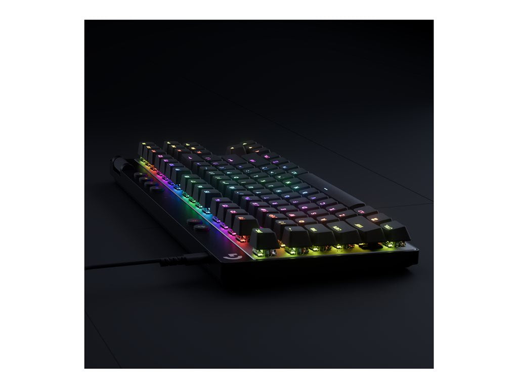 Logitech G PRO X RAPID - Keyboard - gaming - TKL - backlit - USB - QWERTY - English - key switch: Linear - pink