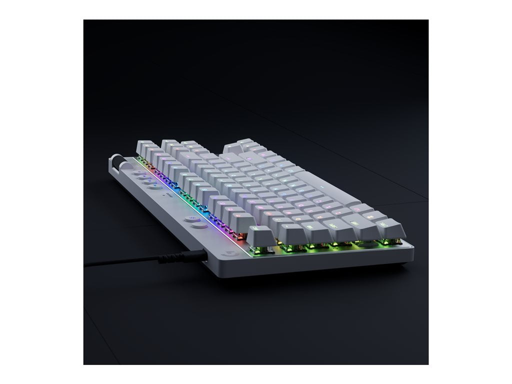 Logitech G PRO X RAPID - Keyboard - gaming - TKL - backlit - USB - QWERTY - English - key switch: Linear - white