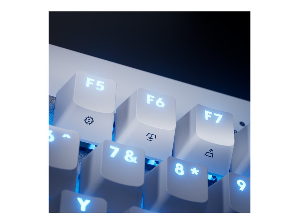 Logitech G PRO X RAPID - Keyboard - gaming - TKL - backlit - USB - QWERTY - English - key switch: Linear - white