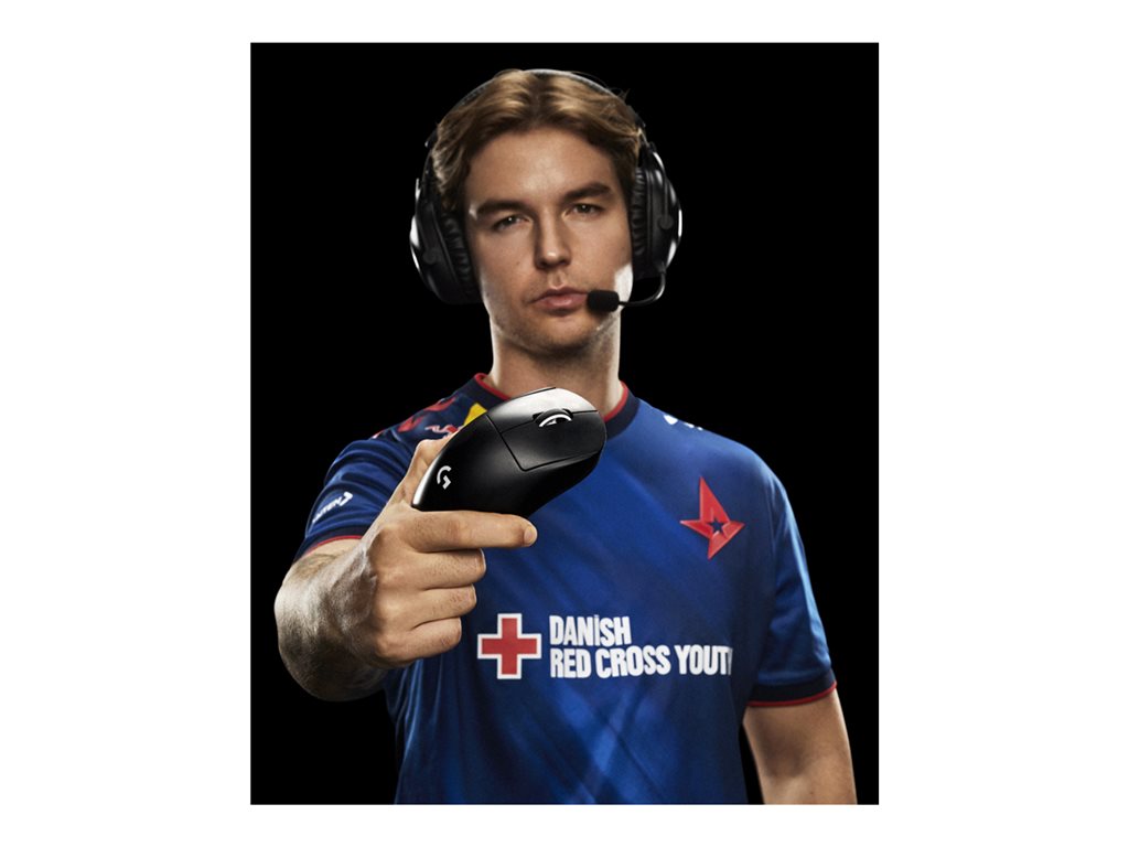 Logitech G PRO X SUPERLIGHT 2 DEX - Mouse - gaming - ergonomic - right-handed - optical - 5 buttons - wireless, wired - 2.4 GHz, 910-007328