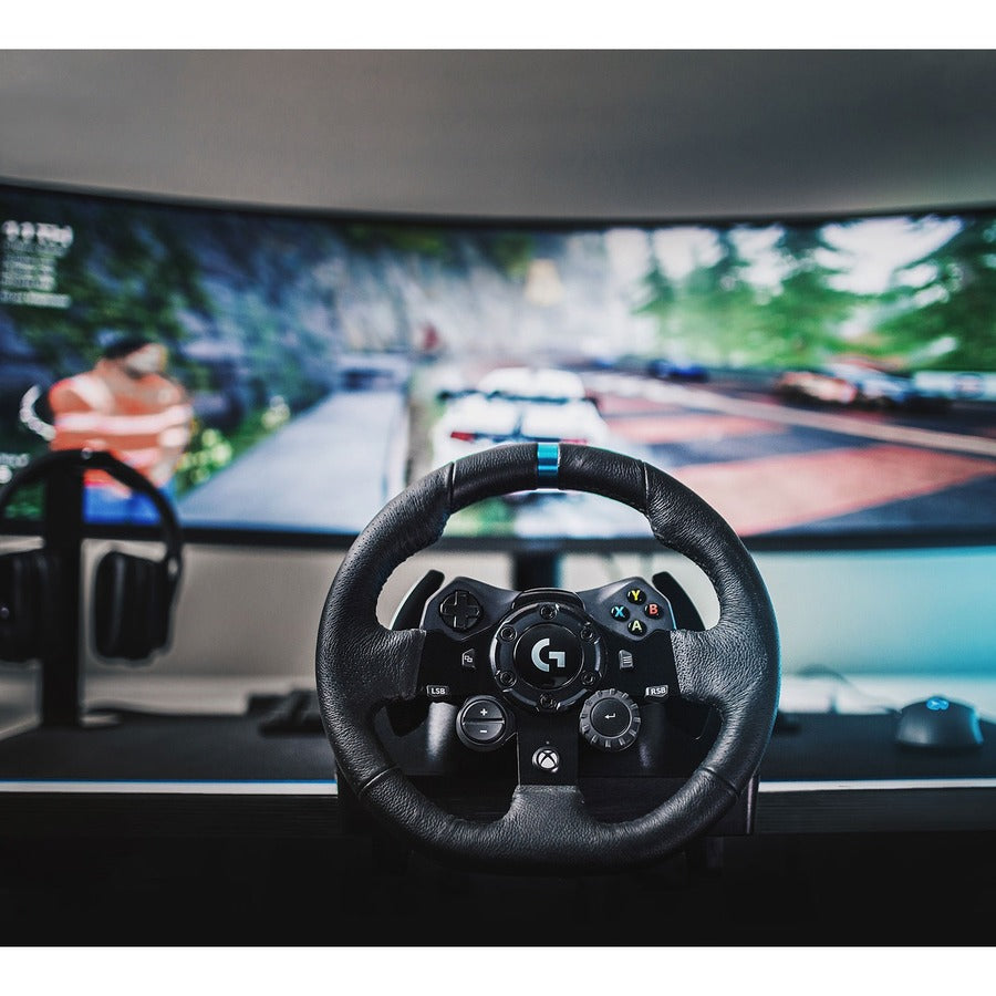 Logitech G923 Gaming Steering Wheel, Gaming Pedal