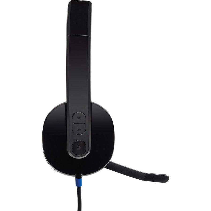 Logitech H540 Usb Computer Headset Wired Head-Band Office/Call Center Black